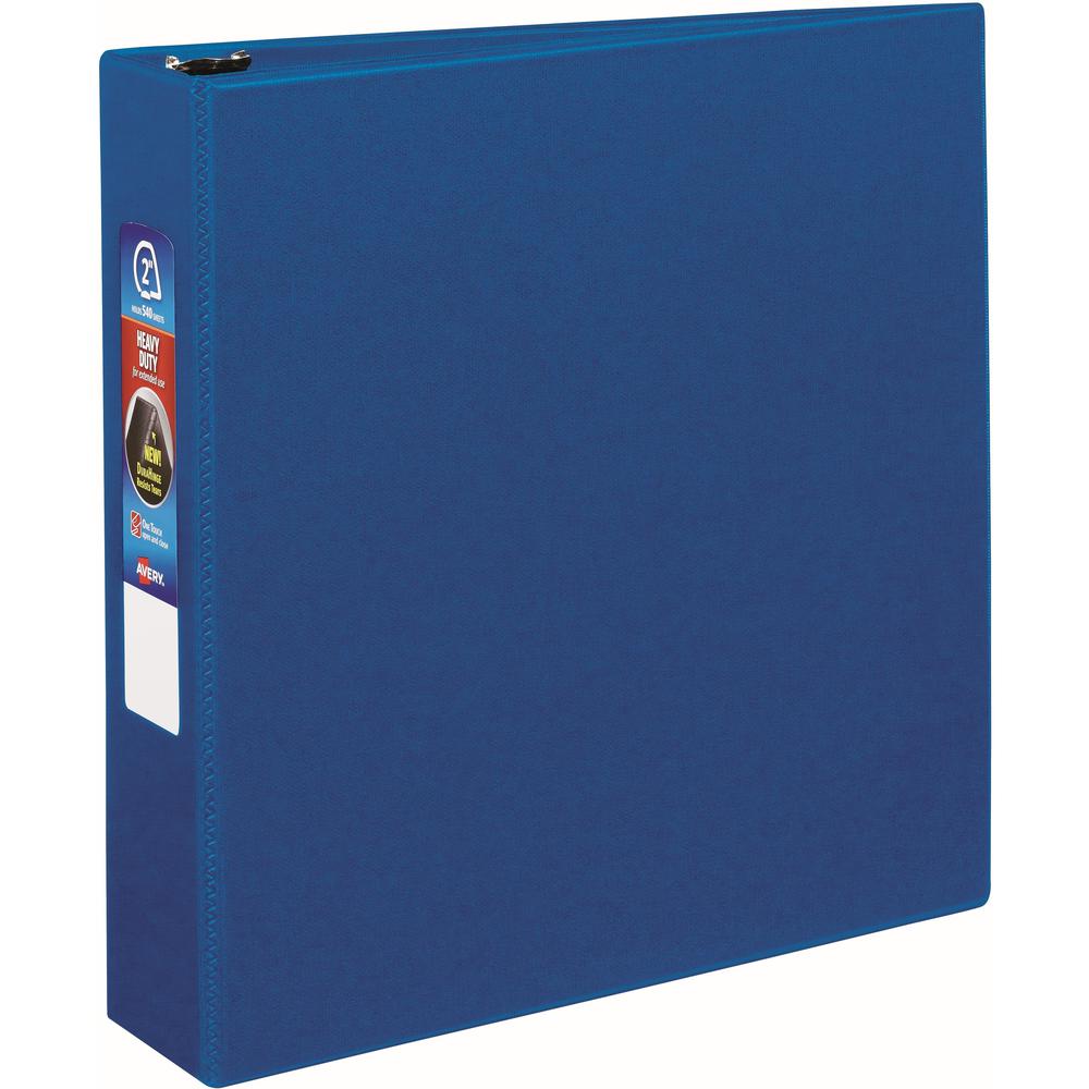 Avery&reg; Heavy-duty Binder - One-Touch Rings - DuraHinge - 2" Binder Capacity - Letter - 8 1/2" x 11" Sheet Size - 540 Sheet Capacity - Ring Fastener(s) - 4 Pocket(s) - Polypropylene - Recycled - Po. Picture 1