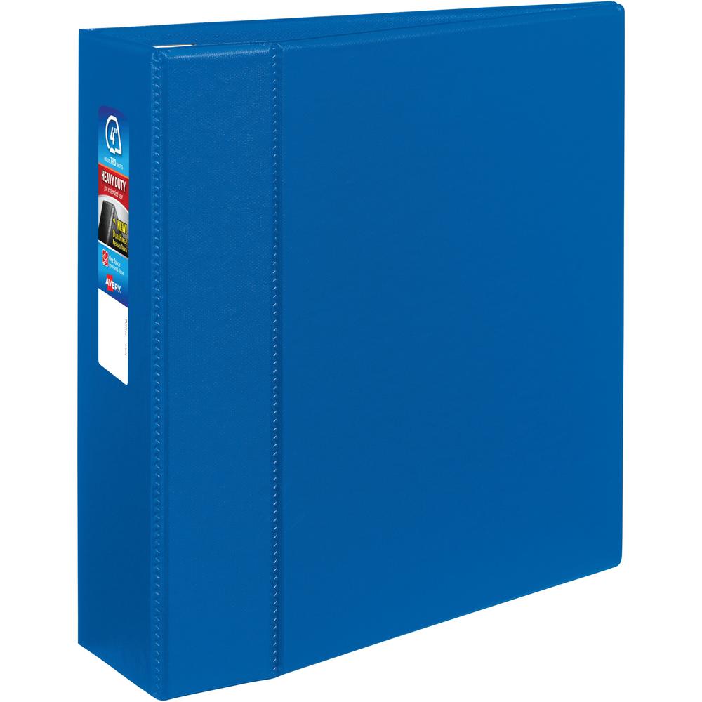 Avery&reg; Heavy-duty Binder - One-Touch Rings - DuraHinge - 4" Binder Capacity - Letter - 8 1/2" x 11" Sheet Size - 780 Sheet Capacity - Ring Fastener(s) - 4 Pocket(s) - Polypropylene - Recycled - Po. Picture 1