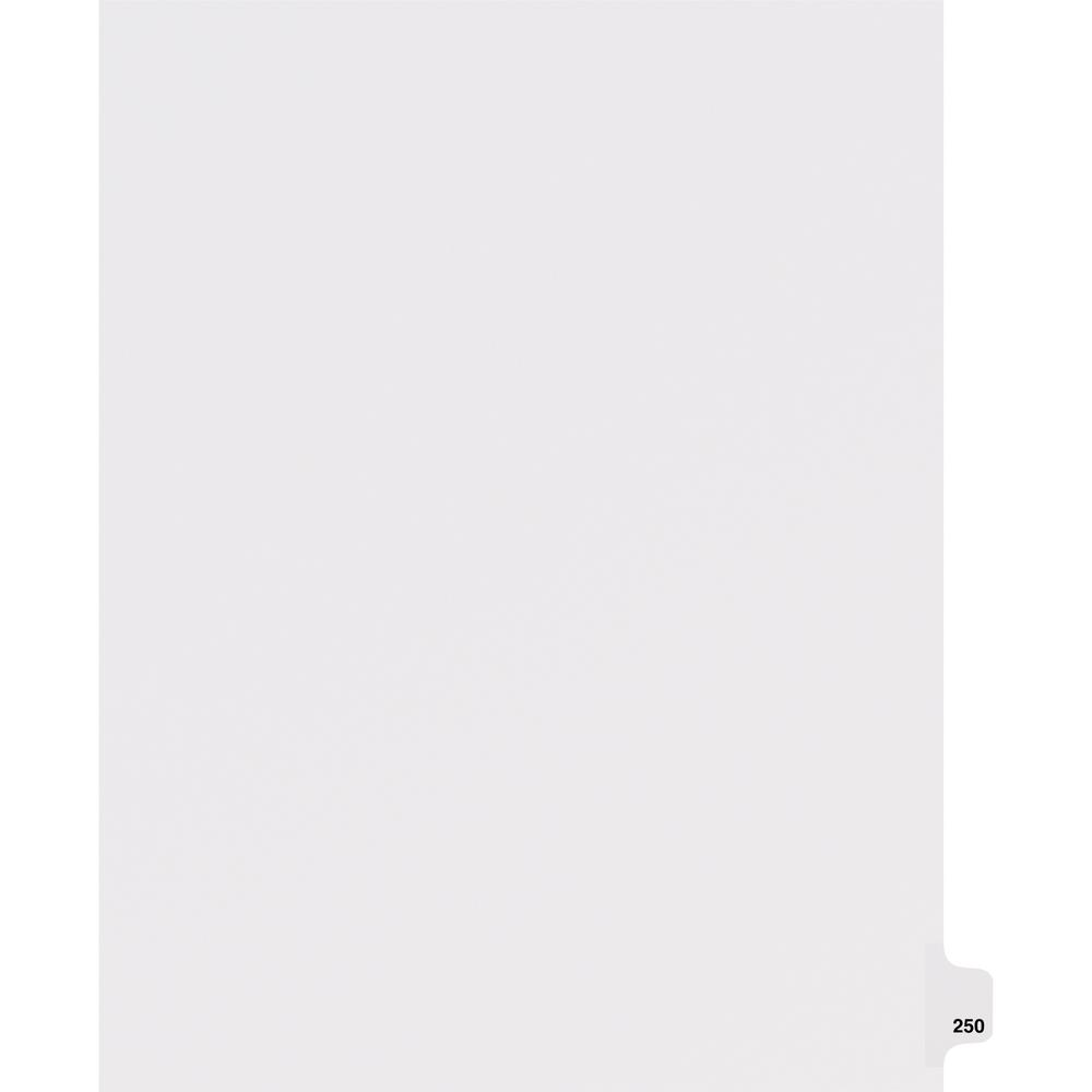 Avery&reg; Side Tab Individual Legal Dividers - 25 x Divider(s) - Side Tab(s) - 250 - 1 Tab(s)/Set - 8.5" Divider Width x 11" Divider Length - Letter - 8.50" Width x 11" Length - White Paper Divider -. The main picture.