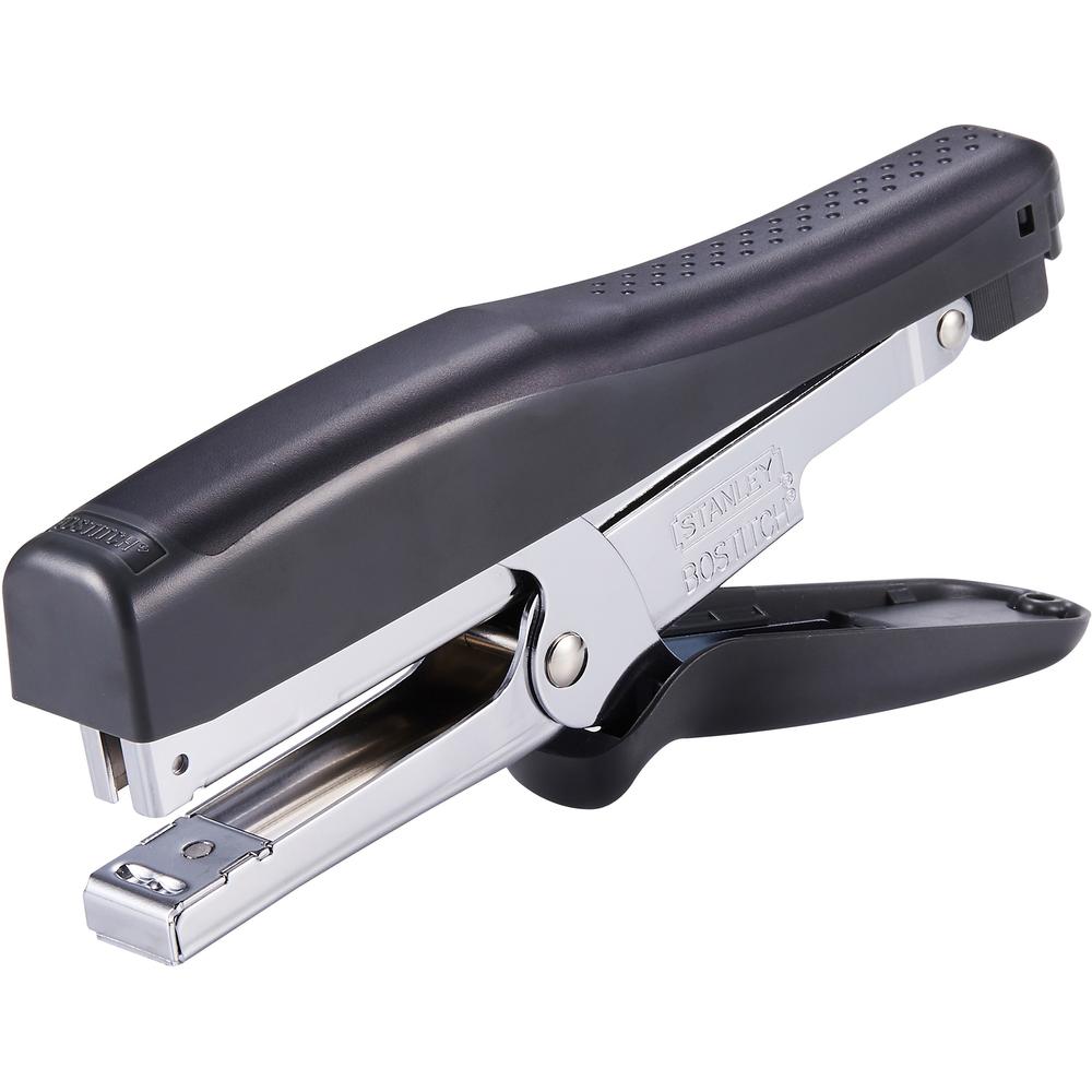 Bostitch B8 Xtreme Duty Plier Stapler - 45 of 20lb Paper Sheets Capacity - 210 Staple Capacity - Full Strip - 1/4" , 3/8" Staple Size - 1 Each - Black. Picture 1