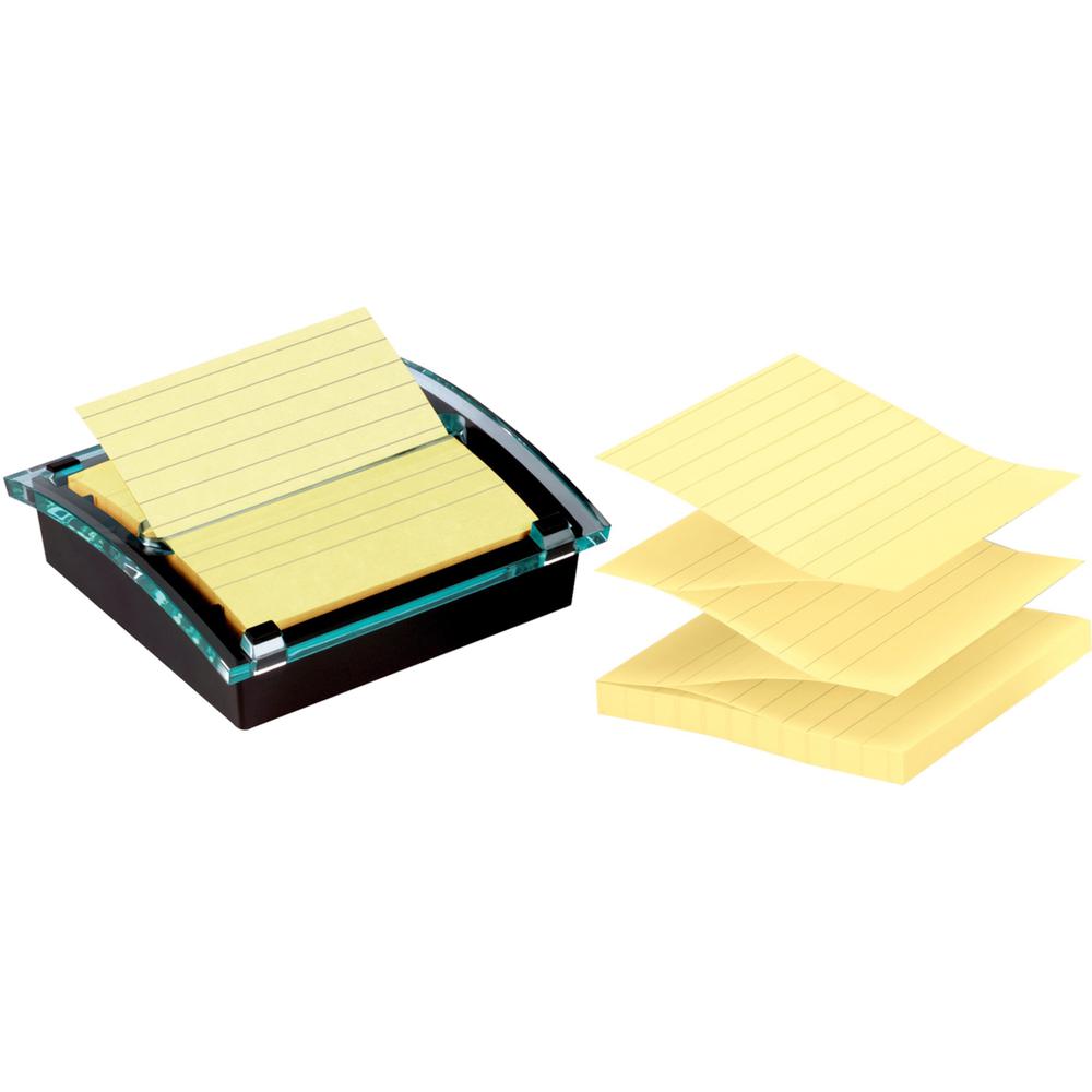 Post-it&reg; Note Dispenser - 4" x 4" Note - 100 Note Capacity - Clear, Translucent. Picture 1