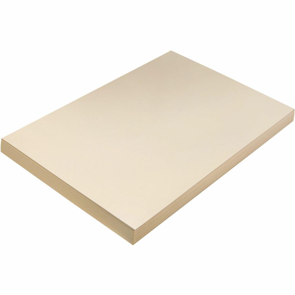 Pacon Tagboard - Craft, Art - 12"Width x 18"Length - 100 / Pack - Manila. Picture 1