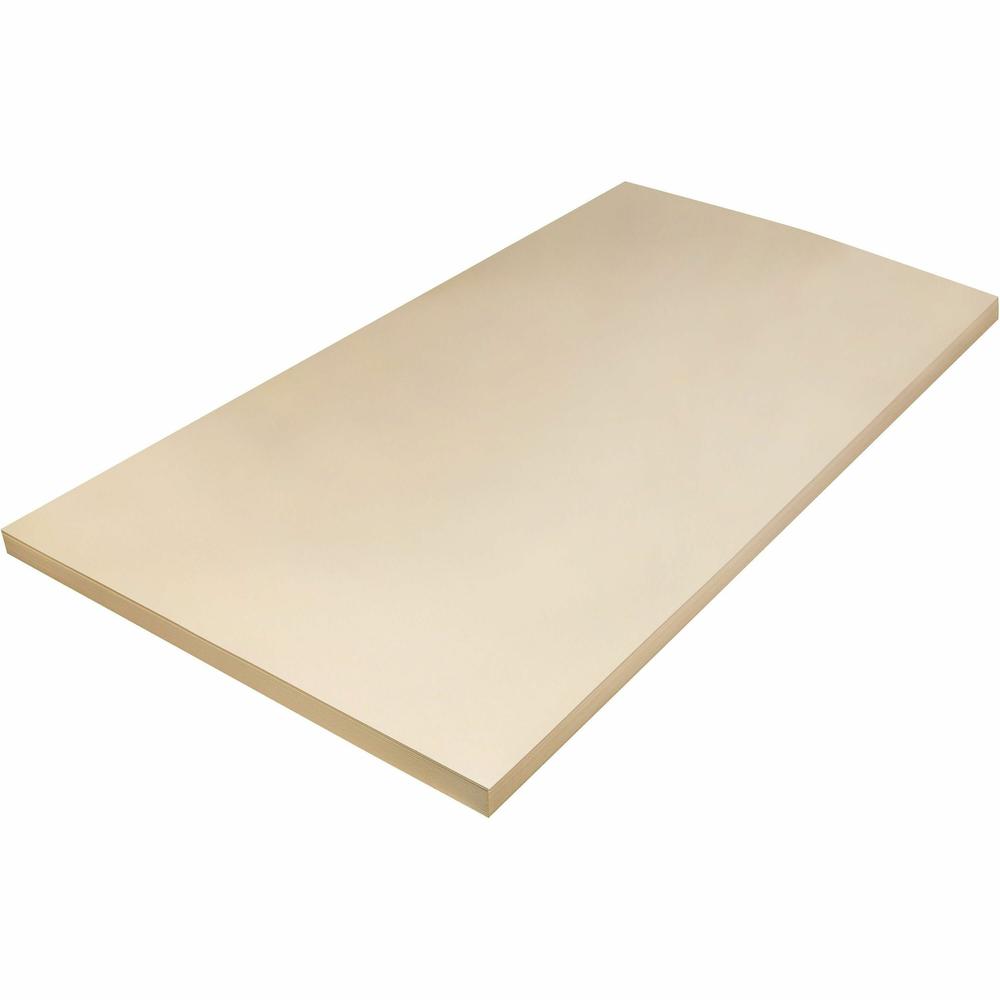 Pacon Tagboard - Craft, Art - 24"Width x 36"Length - 100 / Pack - Manila. Picture 1