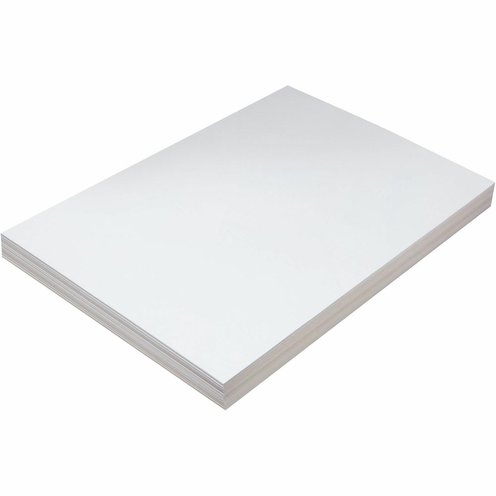 Pacon Tagboard - Craft, Art - 12"Width x 18"Length - 100 / Pack - White. Picture 1