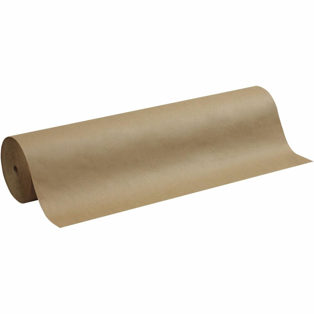 Pacon Kraft Paper - Mural, Collage, Painting, Table Cover, Craft Project - 36"Width x 1000 ftLength - 1 / Roll - Natural - Kraft. Picture 1