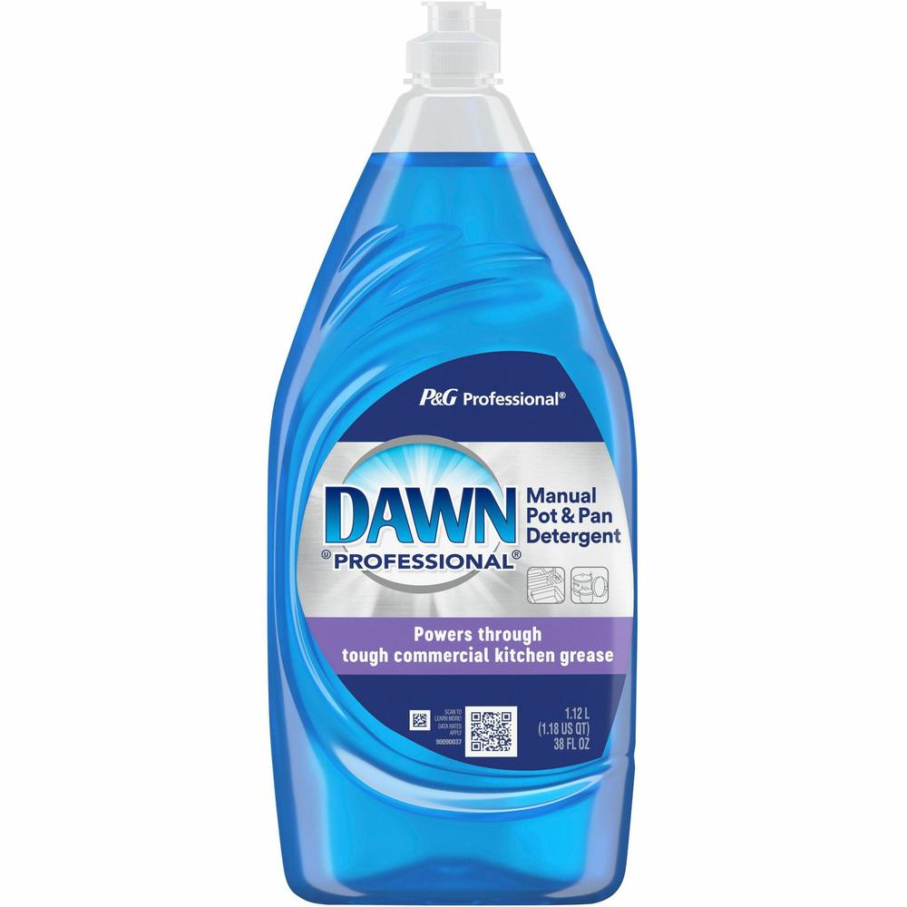 Dawn Manual Dishwashing Liquid - Liquid - 38 fl oz (1.2 quart) - 1 Bottle - Blue. Picture 1