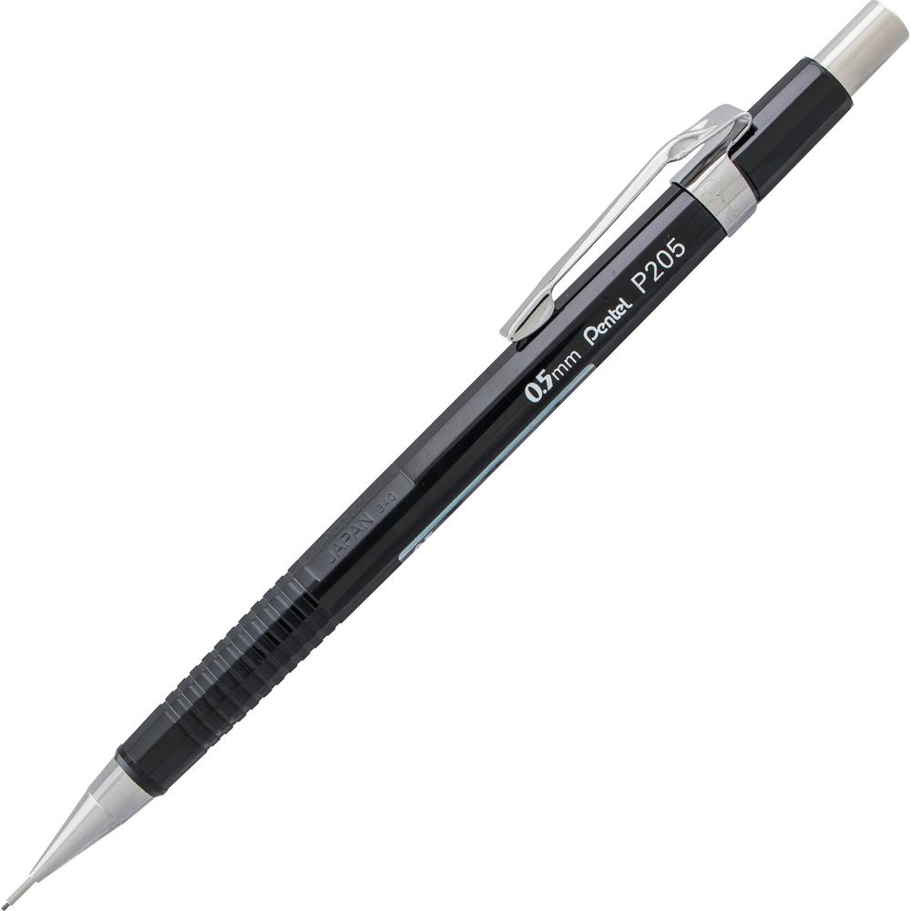 Pentel Sharp Automatic Pencils - #2 Lead - 0.5 mm Lead Diameter - Refillable - Black Barrel - 1 Each. The main picture.