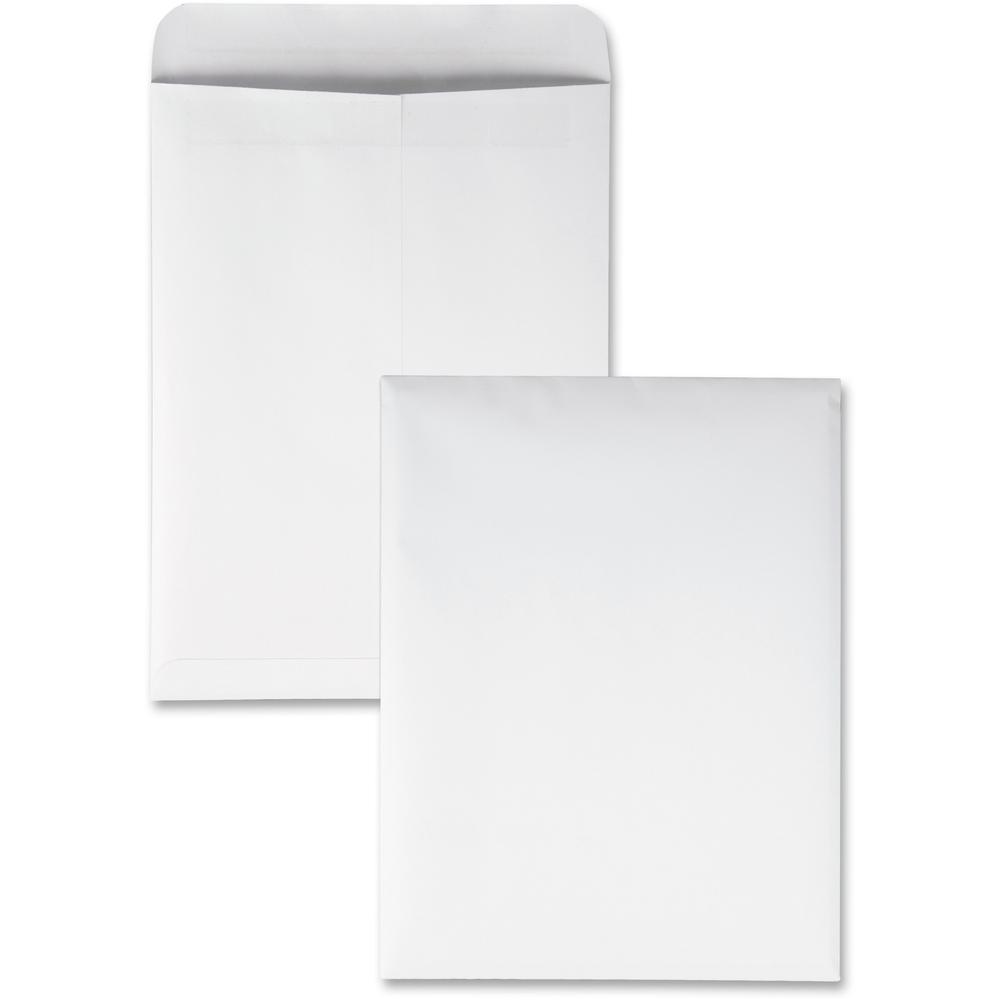 Quality Park 9 x 12 Catalog Mailing Envelopes with Redi-Seal&reg; Self-Seal Closure - Catalog - #10 1/2 - 9" Width x 12" Length - 28 lb - Self-sealing - 100 / Box - White. Picture 1