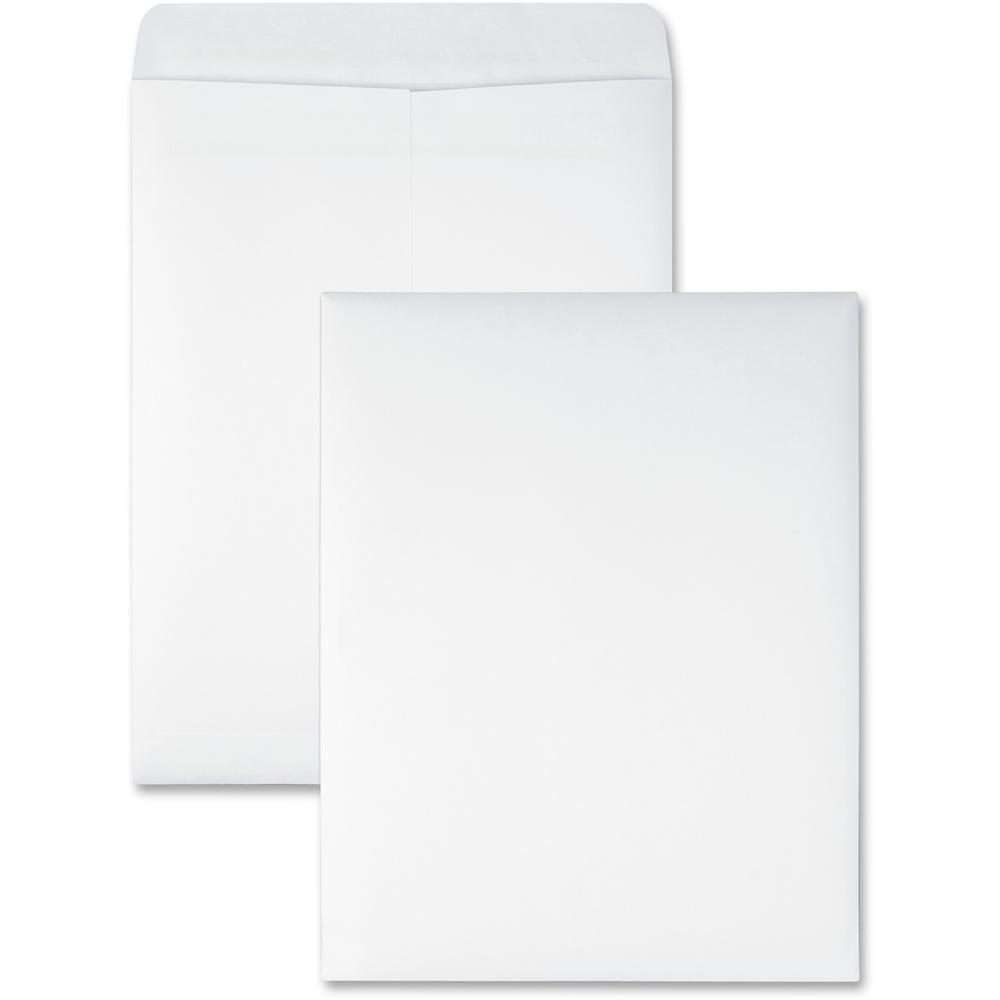 Quality Park Redi-Seal White Catalog Envelopes - Catalog - #13 1/2 - 10" Width x 13" Length - 28 lb - Self-sealing - 100 / Box - White. Picture 1