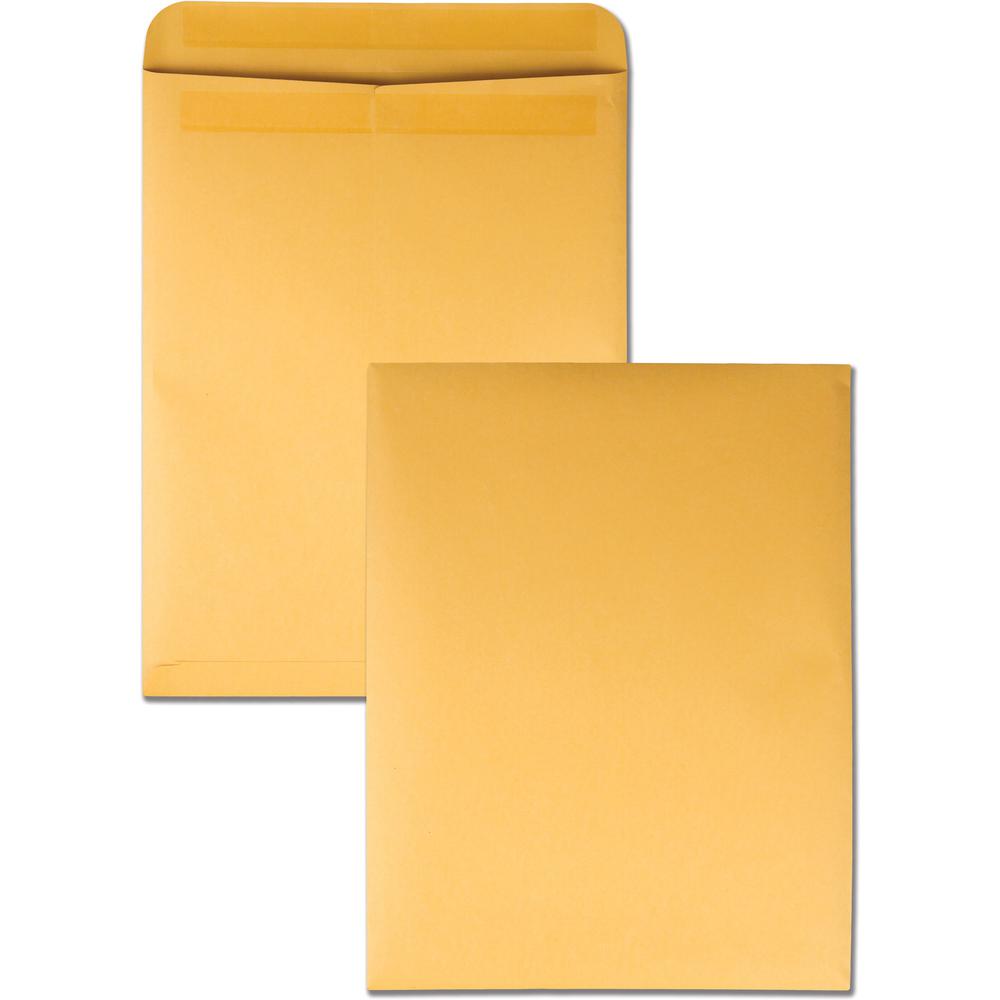Quality Park Redi-Seal Kraft Catalog Envelopes - Catalog - #5-1/2 - 12" Width x 15 1/2" Length - 28 lb - Self-sealing - Kraft - 100 / Box - Kraft. Picture 1