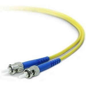 Belkin Fiber Optic Duplex Patch Cable - ST Male - ST Male - 6.56ft - Yellow. Picture 1