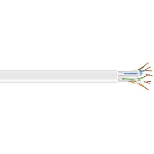 Black Box CAT5e 100-MHz Solid Bulk Cable UTP CM PVC WH 1000FT Pull-Box - 1000 ft Category 5e Network Cable for Network Device - Bare Wire - Bare Wire - CM - 24 AWG - White. The main picture.