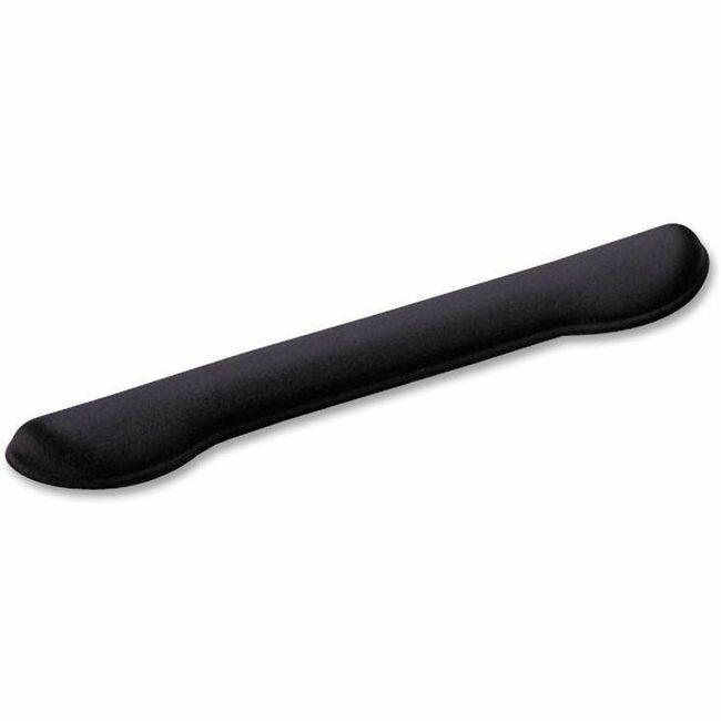 Compucessory Fabric-covered Gel Wrist Rest - 18" x 3" x 1" Dimension - Black - Gel, Rubber - Stain Resistant - 1 Pack. Picture 1