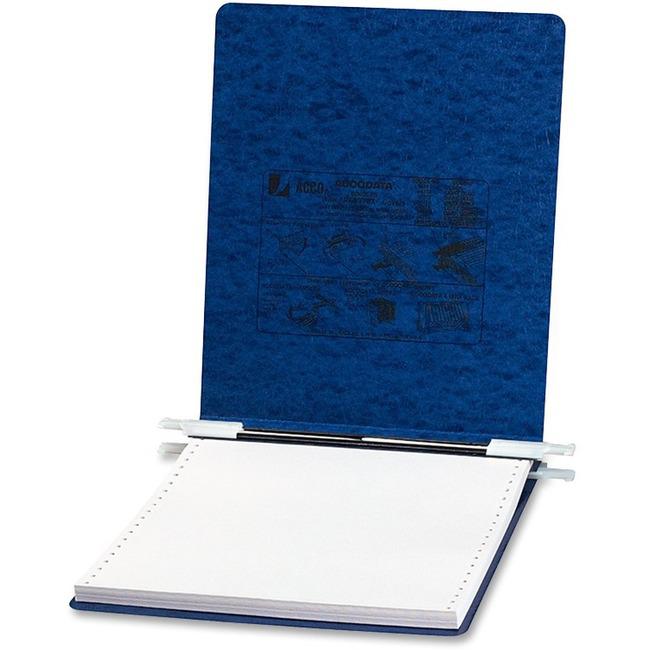 Acco PRESSTEX Unburst Sheet Covers - 6" Binder Capacity - 9 1/2" x 11" Sheet Size - Dark Blue - Recycled - Retractable Filing Hooks, Hanging System, Moisture Resistant, Water Resistant - 1 / Each. The main picture.