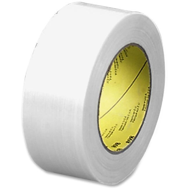 Scotch Premium-Grade Filament Tape - 60 yd Length x 2" Width - 6.6 mil Thickness - 3" Core - Synthetic Rubber - Glass Yarn Backing - Moisture Resistant, Abrasion Resistant, Curl Resistant, Stain Resis. Picture 1