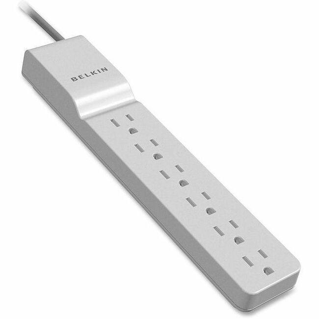 Belkin 6 Outlet Home and Office Power Strip Surge Protector with 4ft Power Cord - 720 Joules - 1875 Watts - 6 x AC Power - 709 J - 48 kA - 4 ft. Picture 1