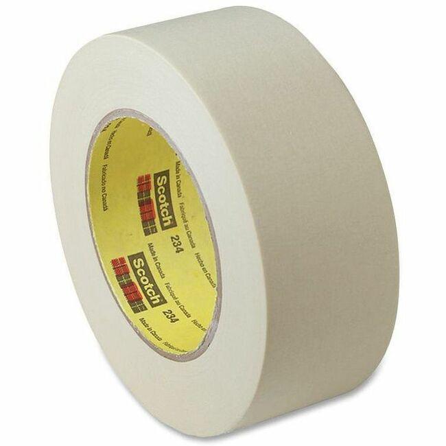 Scotch General-Purpose Masking Tape - 60 yd Length x 2" Width - 5.9 mil Thickness - 3" Core - Rubber Backing - For Masking - 1 / Roll - Tan. Picture 1