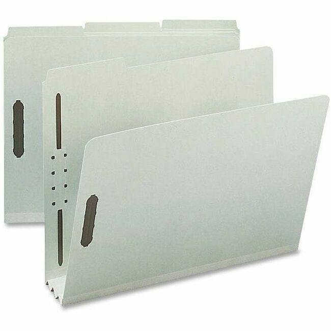 Nature Saver 1/3 Tab Cut Letter Recycled Fastener Folder - 8 1/2" x 11" - 3" Expansion - 2 Fastener(s) - 2" Fastener Capacity for Folder - Top Tab Location - Assorted Position Tab Position - Pressboar. Picture 1