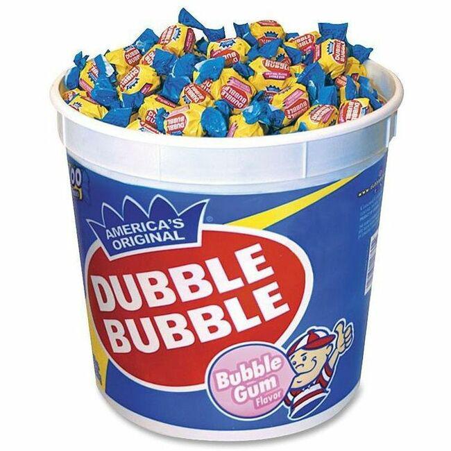Tootsie Bubble Gum Tub - 1 Each - 300 Per Tub. Picture 1