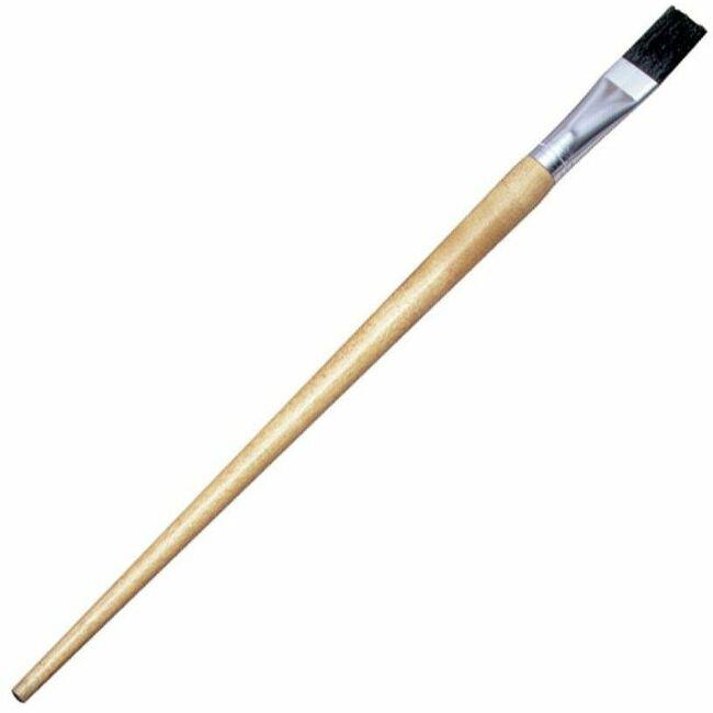 CLI Long Handle Easel Brushes - 1 Brush(es) - 0.75" Bristle Wood - Aluminum Ferrule. Picture 1