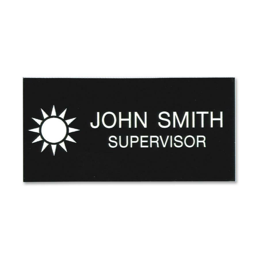 Xstamper Standard Logo Name Badges - 1 Each - 3" Width x 1.5" Height - Plastic. The main picture.