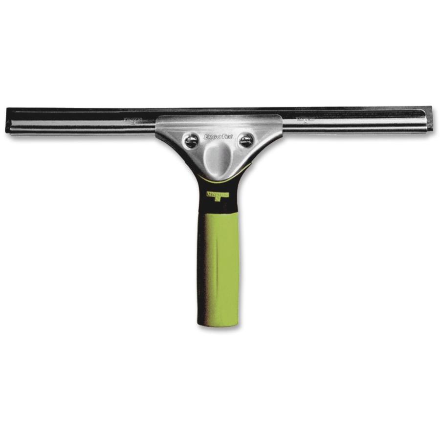 Unger ErgoTec Squeegee - 14" Rubber Blade - Ergonomic Handle - Green. The main picture.