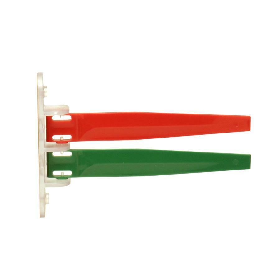 IMC-DIP Exam Room Status Signal Flags - 5.5" x 7.3" - Scratch-resistant - Plastic - Red, Green. Picture 1
