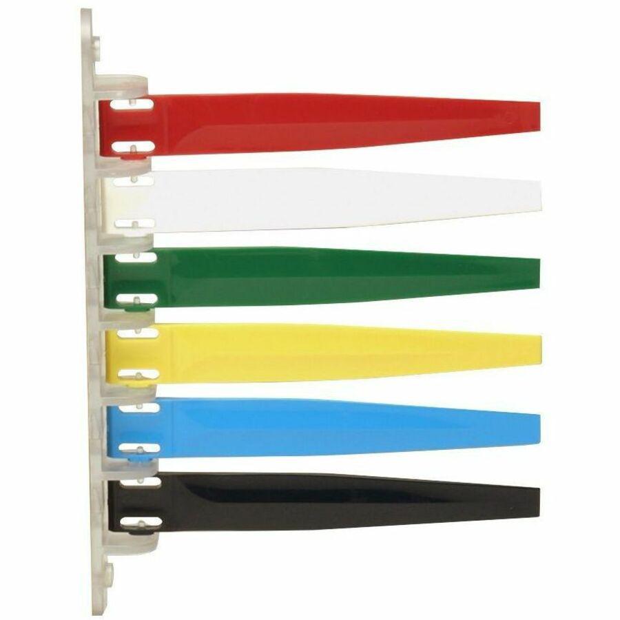 IMC-DIP Exam Room Status Signal Flags - 10.1" x 7.3" - Scratch-resistant - Plastic - Red, White, Green, Yellow, Blue, Black. The main picture.