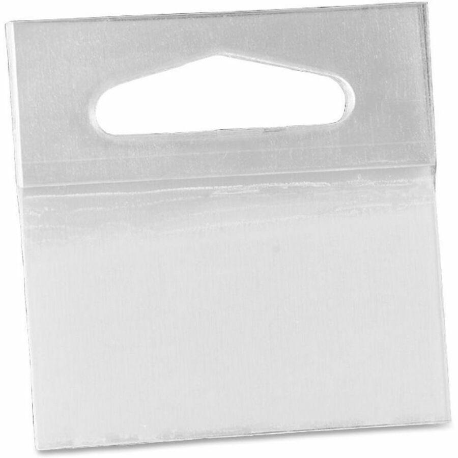 3M Pad Hang Tabs - 10 Tab(s) - 2" Tab Height x 2" Tab Width - Self-adhesive - Clear Polyester Tab(s) - 50 / Box. The main picture.