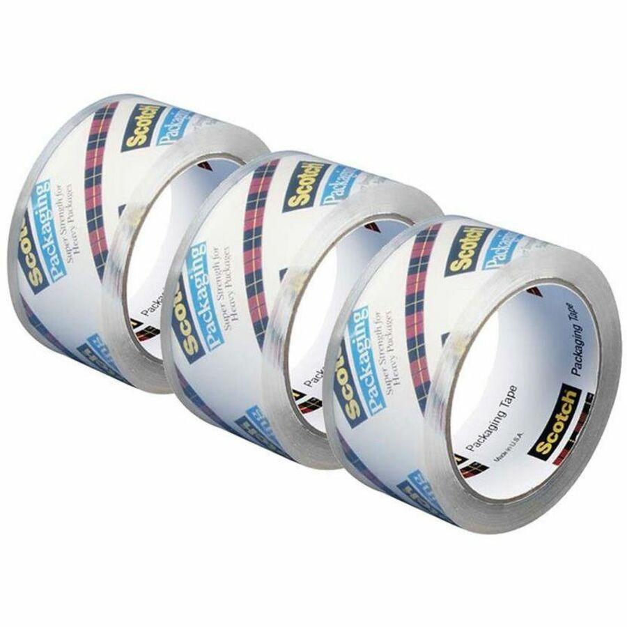 Scotch Heavy-Duty Shipping/Packaging Tape - 54.60 yd Length x 1.88" Width - 3.1 mil Thickness - 3" Core - Synthetic Rubber Resin - Rubber Resin Backing - Split Resistant, Tear Resistant, Breakage Resi. Picture 1