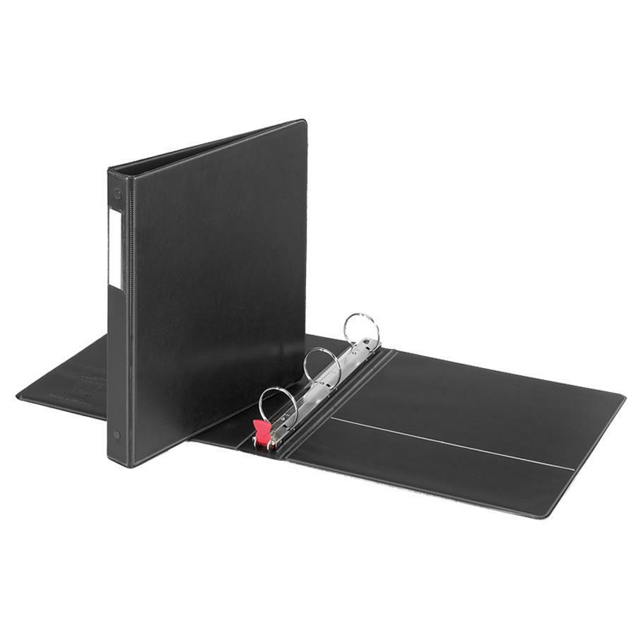 Cardinal Label Holder Round Ring Binder - 1 1/2" Binder Capacity - Letter - 8 1/2" x 11" Sheet Size - 325 Sheet Capacity - 1 1/5" Spine Width - 3 x Round Ring Fastener(s) - 2 Inside Front & Back Pocke. The main picture.
