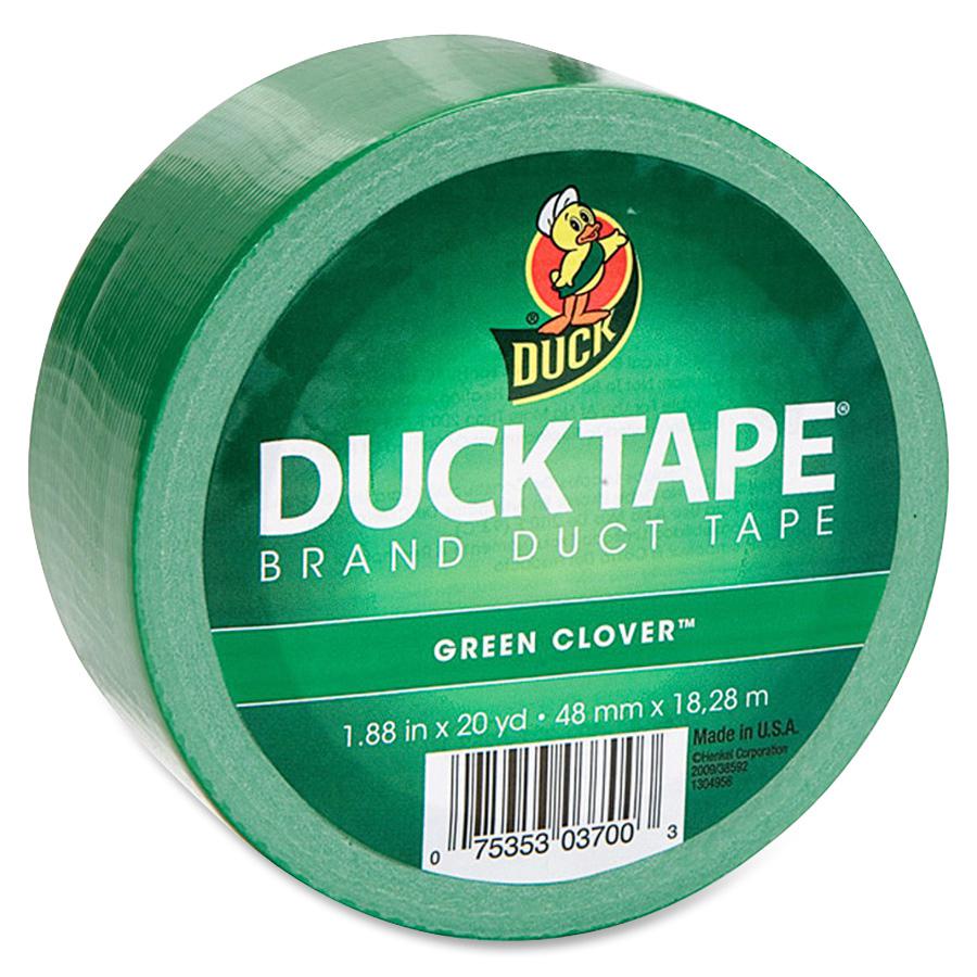 Duck Brand Brand Color Duct Tape - 20 yd Length x 1.88" Width - 1 / Roll - Green. Picture 1
