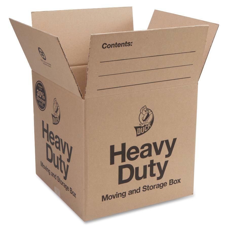 Duck Brand Double-wall Construction Heavy-duty Boxes - External Dimensions: 16" Width x 15" Depth x 16" Height - 42 lb - Heavy Duty - Brown - 6 / Pack. Picture 1