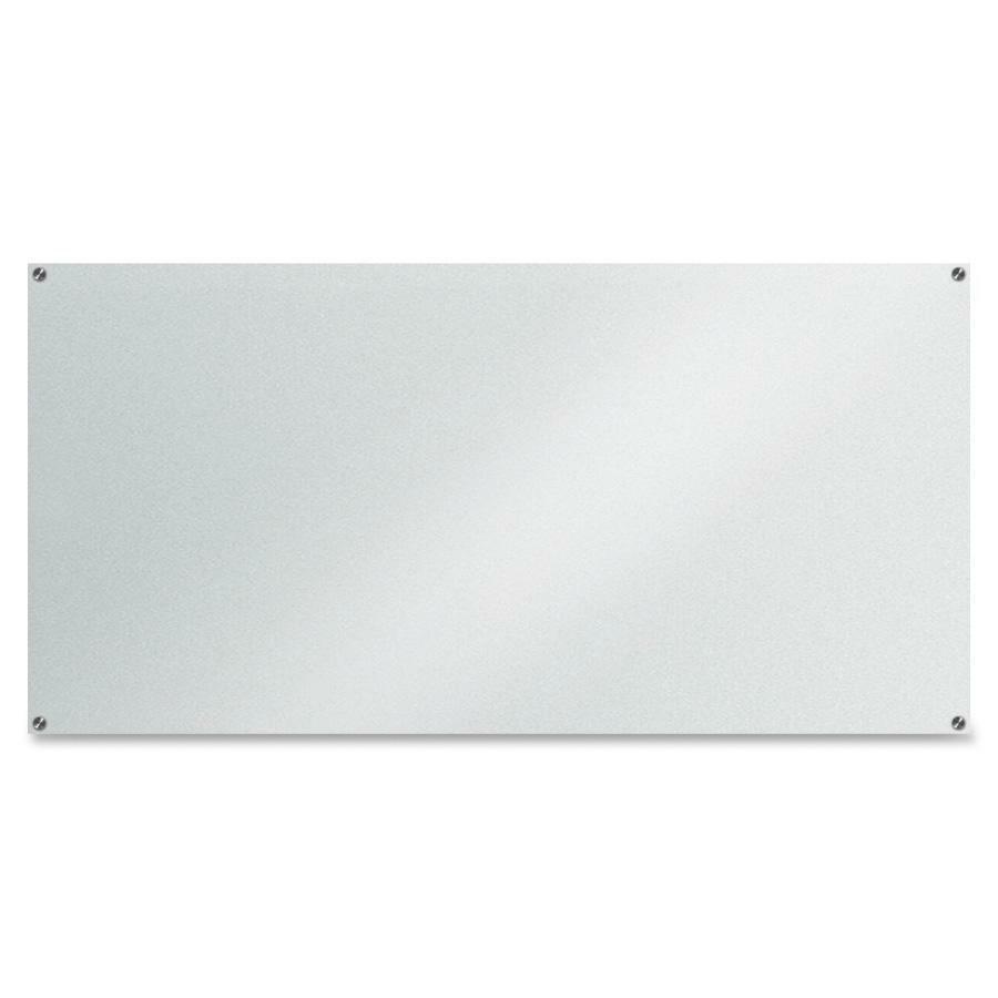 Lorell Dry-Erase Glass Board - 72" (6 ft) Width x 36" (3 ft) Height - Frost Glass Surface - Rectangle - Stain Resistant, Ghost Resistant - Assembly Required - 1 Each. Picture 1
