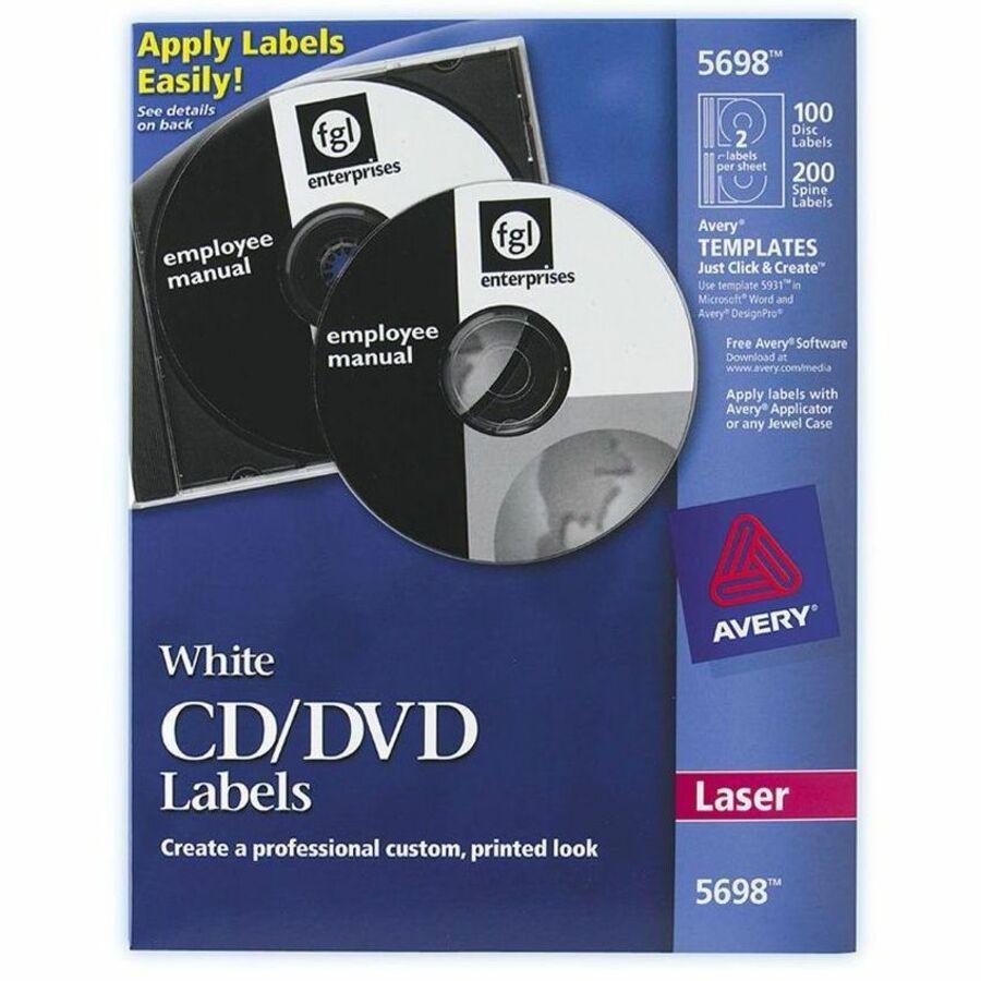 Avery&reg; Optical Disc Label - 100 / Pack. Picture 1