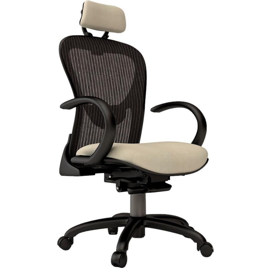 9 to 5 Seating Strata 1580 Task Chair - Mesh Back - High Back - 5-star Base - Latte - 1 Each. The main picture.