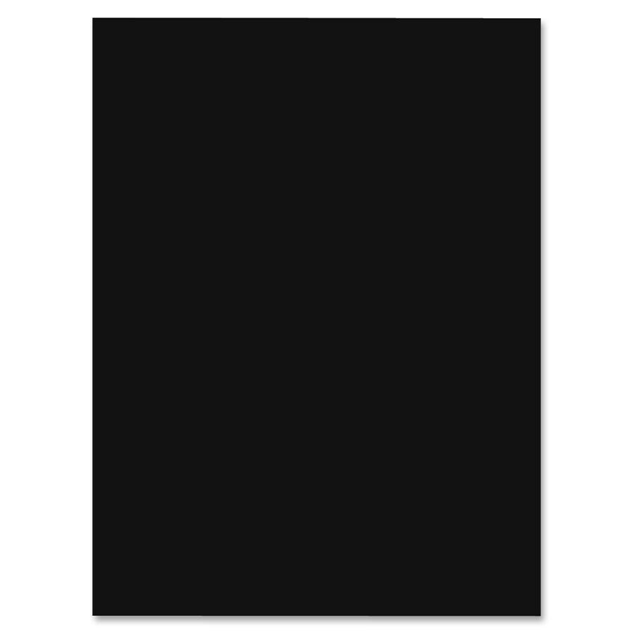Sparco All-purpose Construction Paper - Multipurpose, Art Project, Craft Project, ClassRoom Project - 0.50" x 9"12" - 50 / Pack - Black. The main picture.