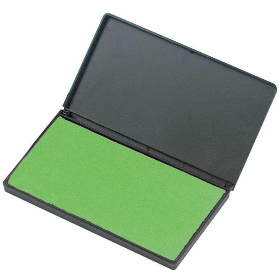 CLI Nontoxic Foam Ink Pads - 1 Each - 2.8" Width x 4.3" Length - Foam Pad - Green Ink - Green. The main picture.