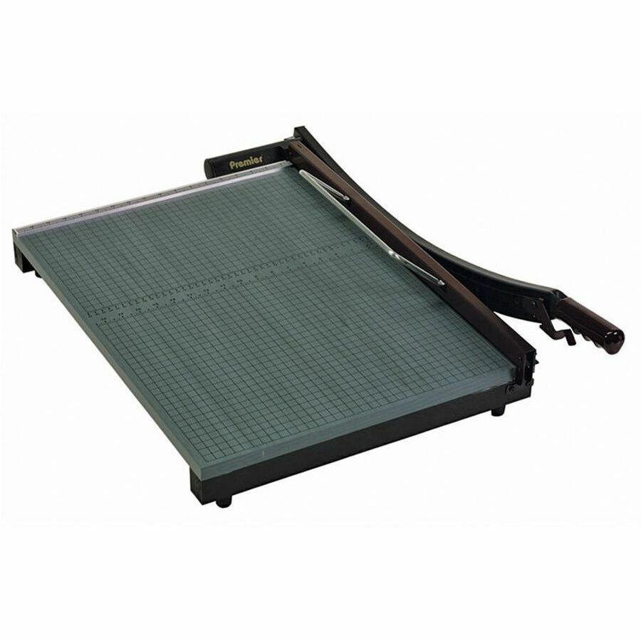 Premier Stakcut Paper Trimmers - 1 x Blade(s)Cuts 30Sheet - 24" Cutting Length - Straight Cutting - 0.8" Height x 19" Width x 24" Depth - Wood Base - Green. Picture 1