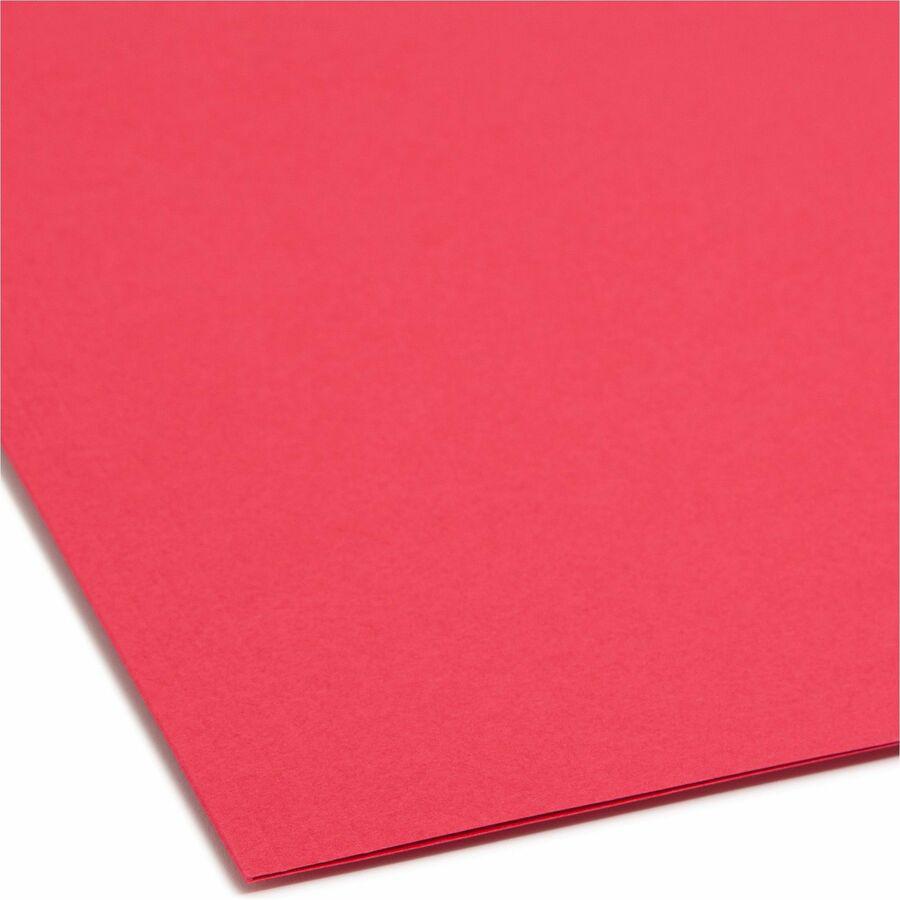 Smead Colored 1/3 Tab Cut Letter Recycled Fastener Folder - 8 1/2" x 11" - 3/4" Expansion - 2 x 2K Fastener(s) - 2" Fastener Capacity for Folder - Top Tab Location - Assorted Position Tab Position - R. Picture 4
