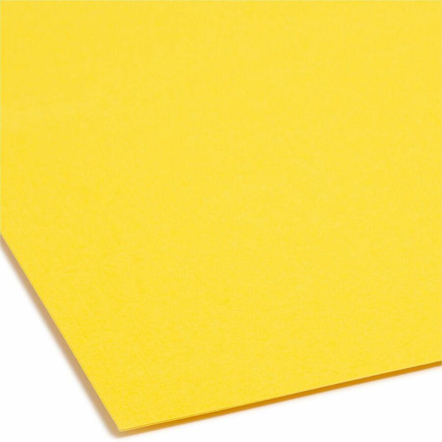 Smead Colored 1/3 Tab Cut Letter Recycled Fastener Folder - 8 1/2" x 11" - 3/4" Expansion - 2 x 2K Fastener(s) - 2" Fastener Capacity for Folder - Top Tab Location - Assorted Position Tab Position - Y. Picture 4