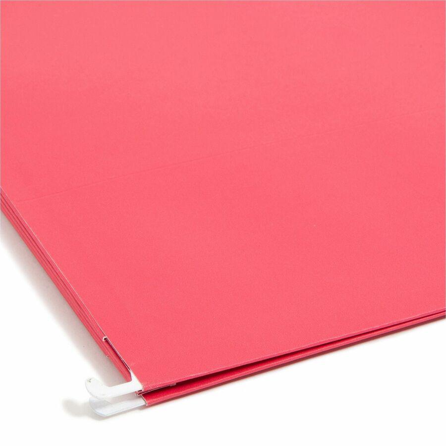 Smead Flex-I-Vision Letter Recycled Hanging Folder - 8 1/2" x 11" - 3 1/2" Expansion - Blue, Green, Red, Yellow - 10% Recycled - 4 / Pack. Picture 4