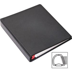 Cardinal EasyOpen Card File Binder - 400 Capacity - 8.50" Width x 11" Length - 3-ring Binding - Refillable - Black Vinyl Cover. Picture 6