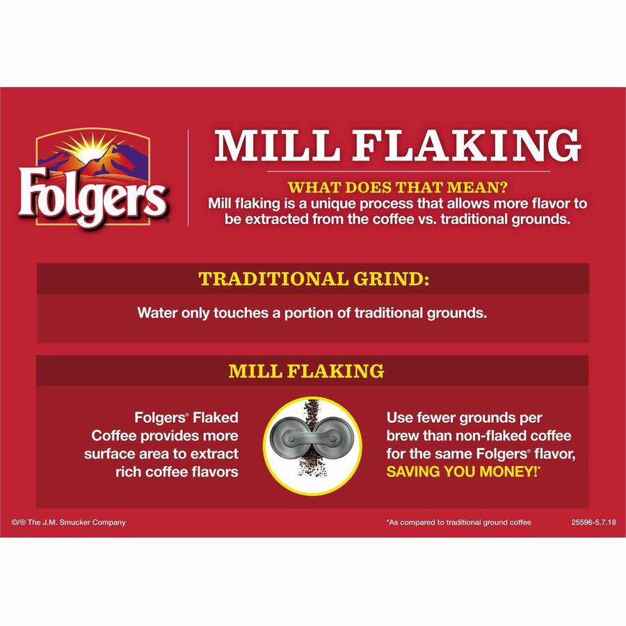 Folgers&reg; Regular Classic Roast Coffee - Medium - 1.5 oz Per Bag - 42 / Carton. Picture 4