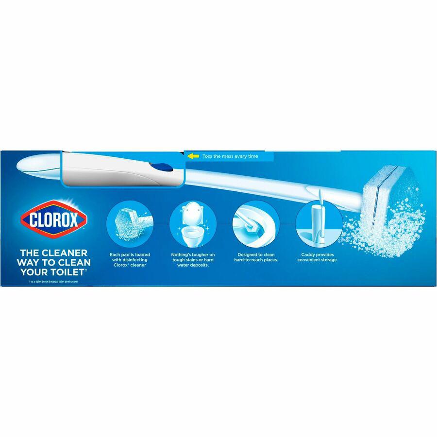 Clorox ToiletWand Disposable Toilet Cleaning System - 1 Kit (Includes: ToiletWand, Storage Caddy, Disinfecting ToiletWand Refill Heads). Picture 4