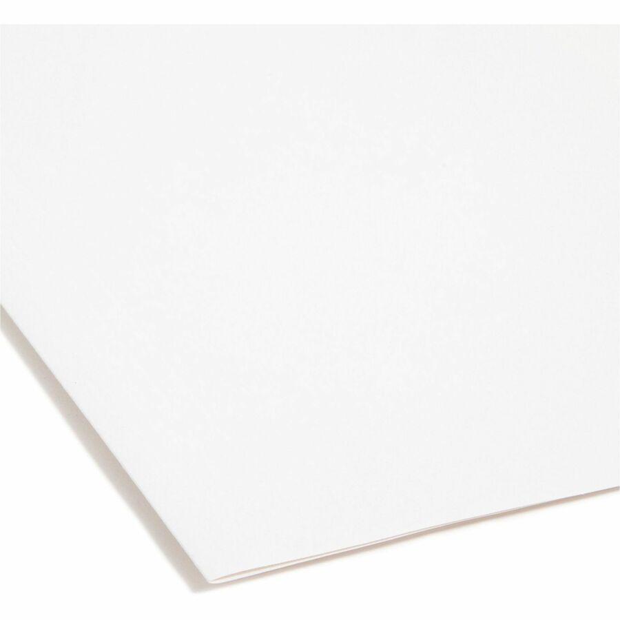 Smead FasTab 1/3 Tab Cut Letter Recycled Hanging Folder - 8 1/2" x 11" - Assorted Position Tab Position - White - 10% Recycled - 20 / Box. Picture 4