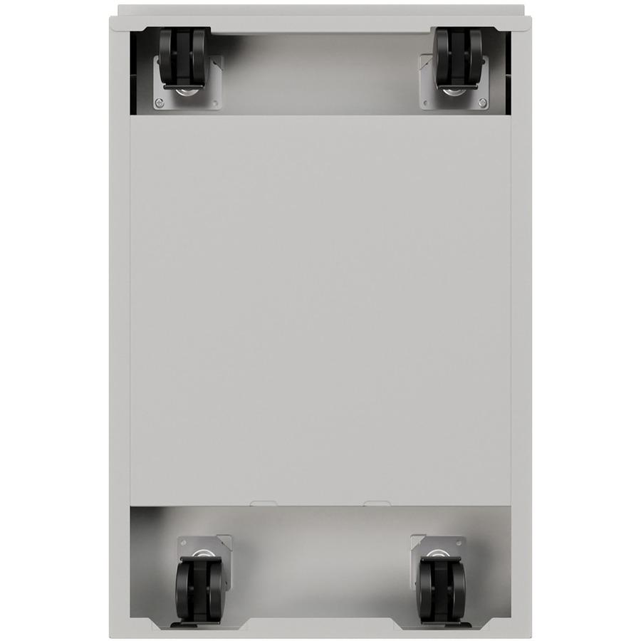 Lorell Backpack Drawer Mobile Pedestal File - 15" x 27.8" x 20" - 2 x Box Drawer(s), File Drawer(s) - Finish: Silver. Picture 13