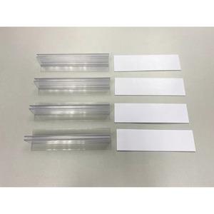 Lorell Folding Social Distance Barrier - 2 / Carton - Clear - Acrylic, Polyvinyl Chloride (PVC). Picture 5