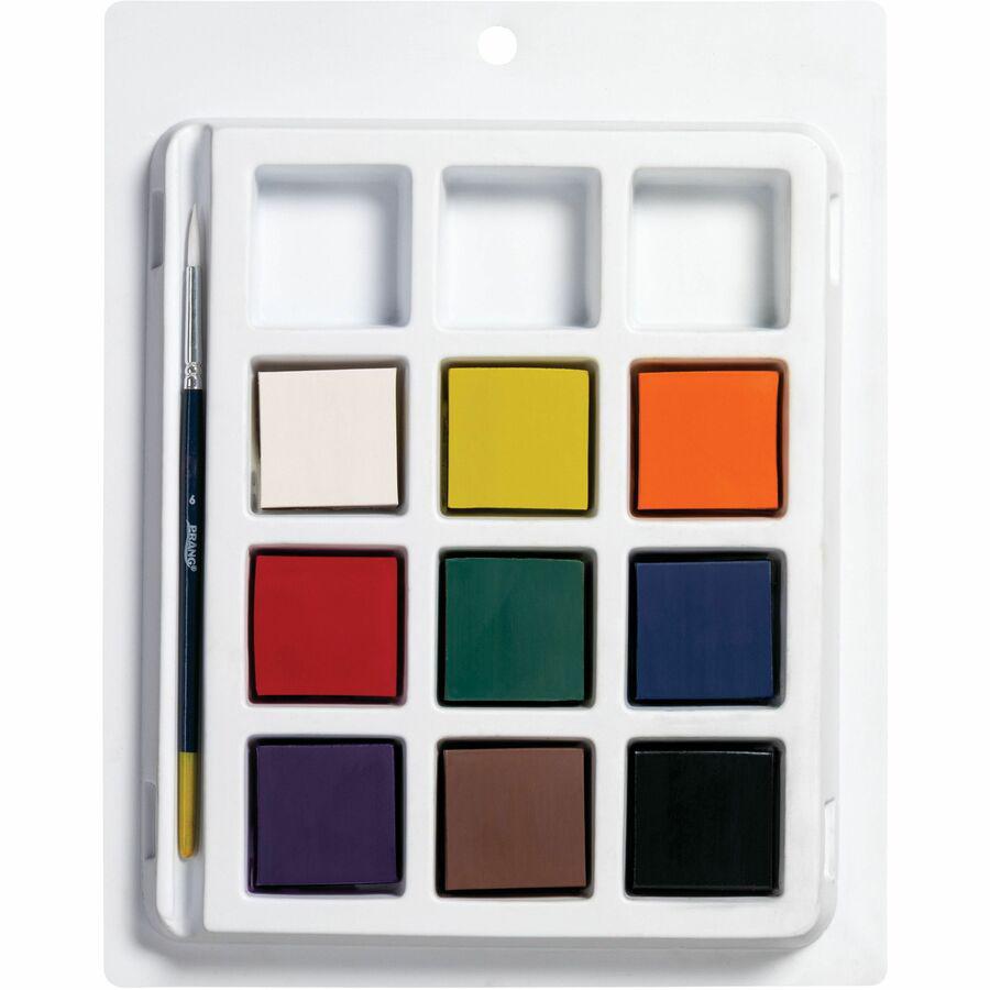 Prang Tempera Cakes Paint Kit - 9 / Set - Multicolor. Picture 4