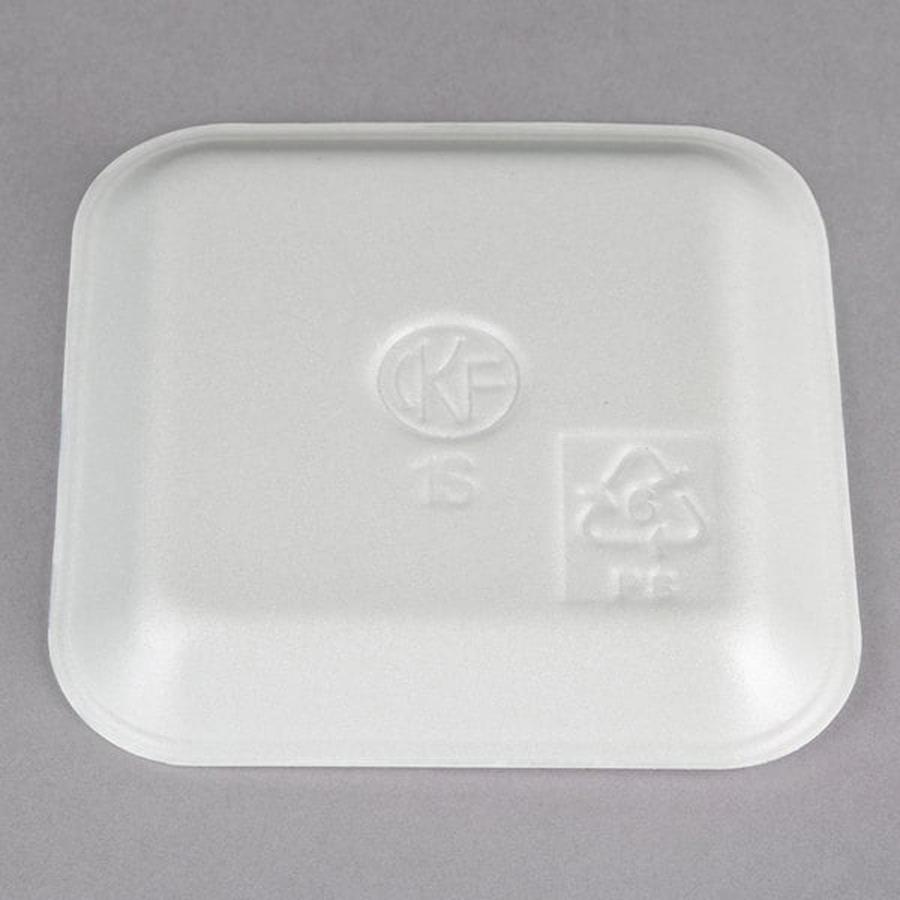 SEPG Genpak Supermarket Meat Trays - Food, Meat - White - Foam Body - 1000 / Carton. Picture 4